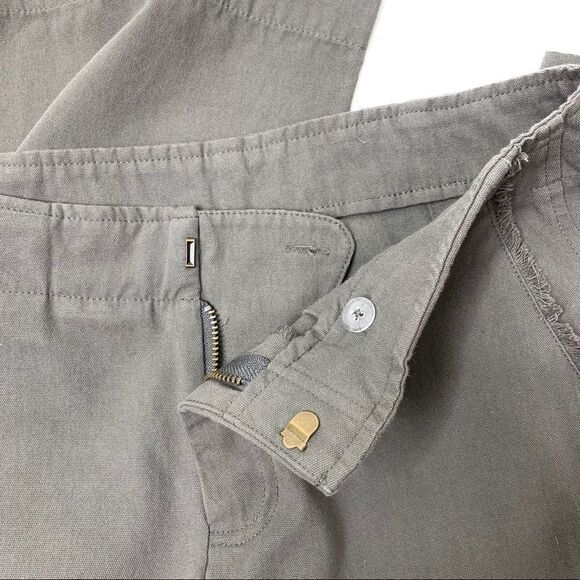 NWT Leo & Sage Olive Green Chino Crop Pants Fray 2 - Picture 11 of 13